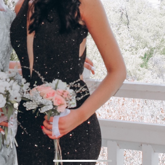 open lace back dress Two Pieces V neck Pink Floral Evening Dress Long Prom Dress sew0613 main image 1